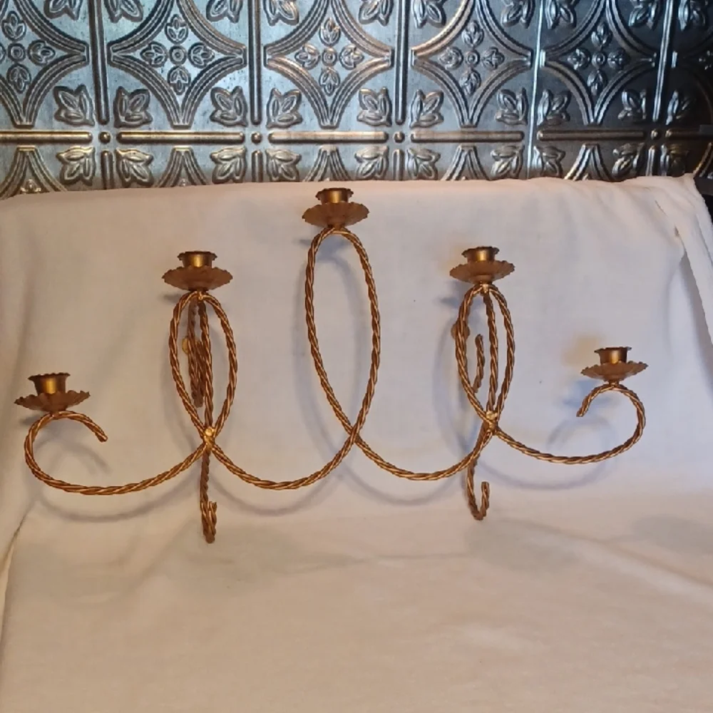 Gold Wall Candle Holder Home Interior Wall Candle Holder